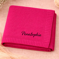 Thumbnail for Personalized Baby Blanket – Miękki i wyjątkowy – bawełniany koc z indywidualnym haftem