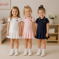Thumbnail for PetitJoy – Wygodna i stylowa – sukienka polo z nadrukiem wiśni