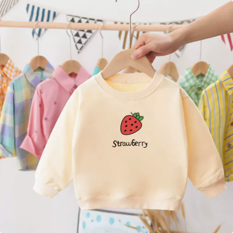 Mini Fashion™ - Sweter w truskawki - Odzież dziecięca