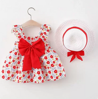 Thumbnail for Mini Fashion™ – Słodkie i letnie – Owocowa sukienka (zawiera DARMOWY słomkowy kapelusz)