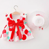 Thumbnail for Mini Fashion™ – Słodkie i letnie – Owocowa sukienka (zawiera DARMOWY słomkowy kapelusz)