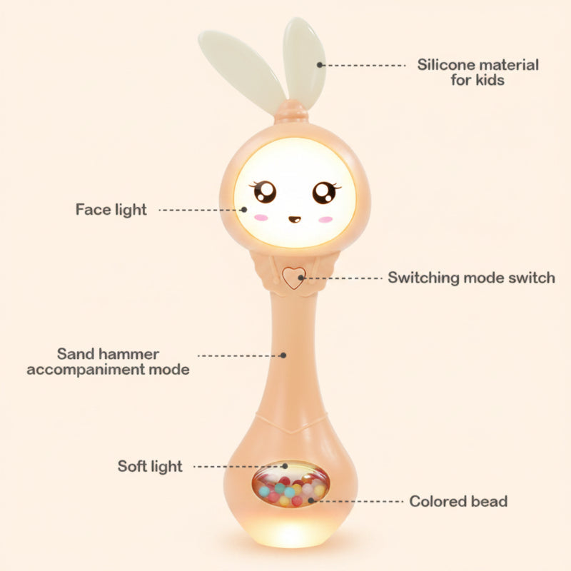 Fun Animal Rattle – Wesołe i edukacyjne – grzechotka dla niemowląt