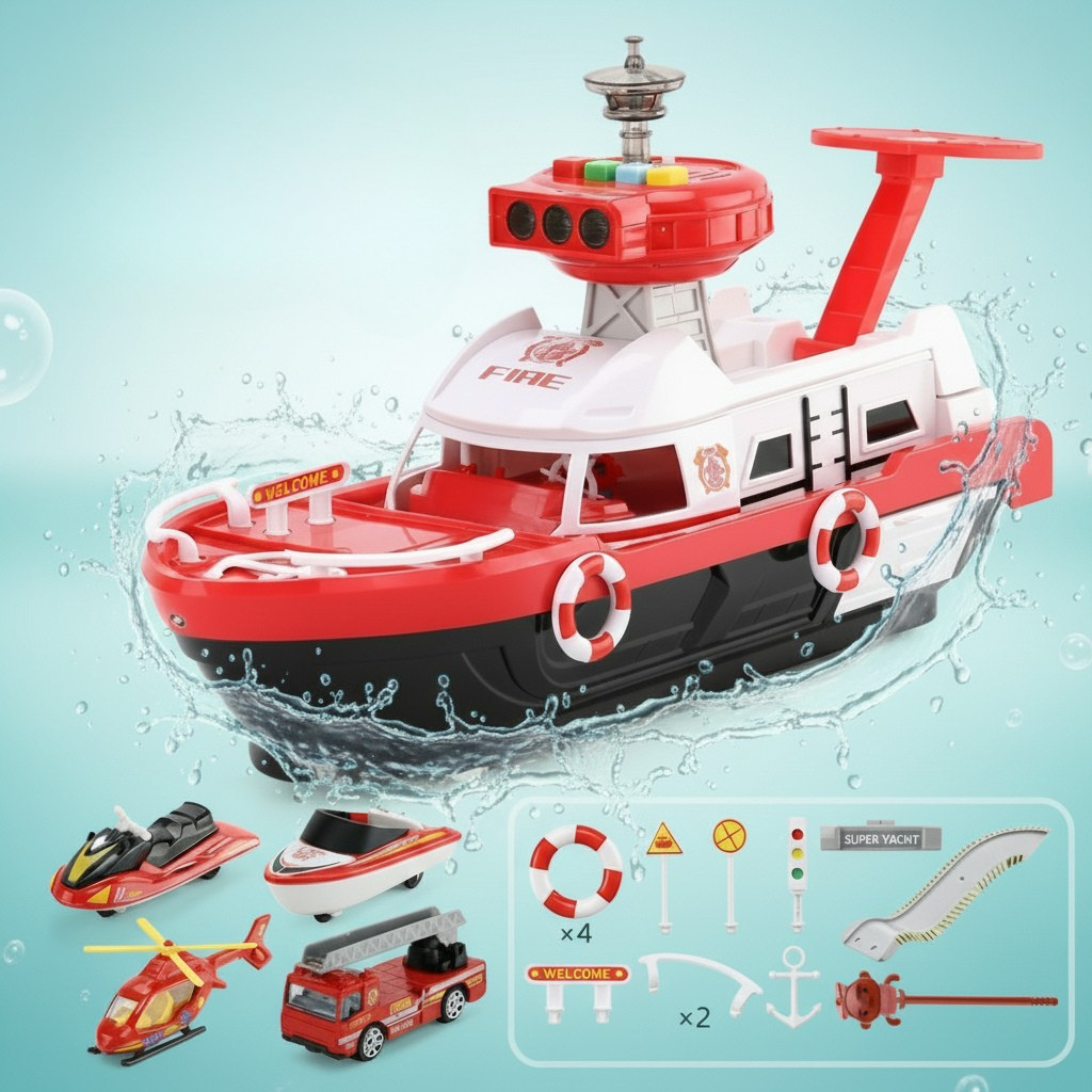 PlayHarbor – Muzykalny i interaktywny – łódź-zabawka ze światłem i dźwiękiem