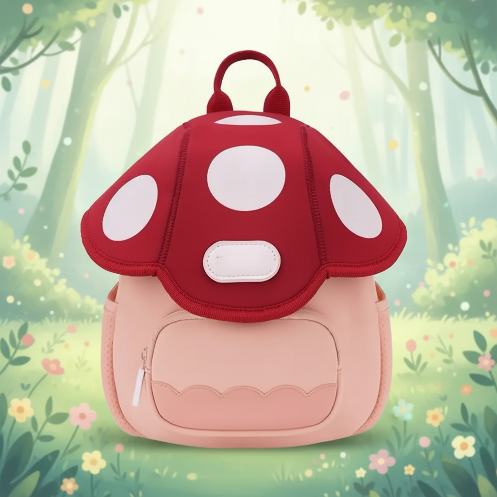 MushroomPack – Uroczy i praktyczny – plecak dziecięcy Design