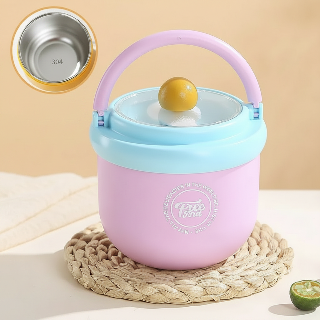 MealMate – Praktyczna i izolowana – miska obiadowa ze stali nierdzewnej z łyżką