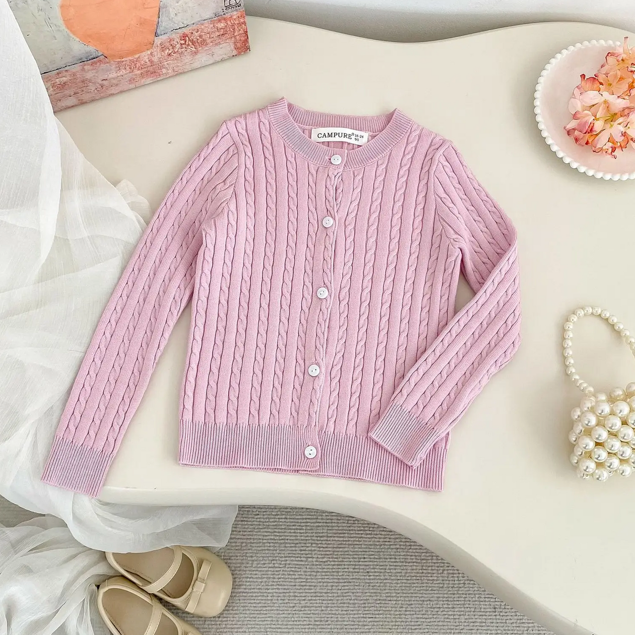 CozyBelle – Elegancka i ciepła – dzianinowa kamizelka z guzikami