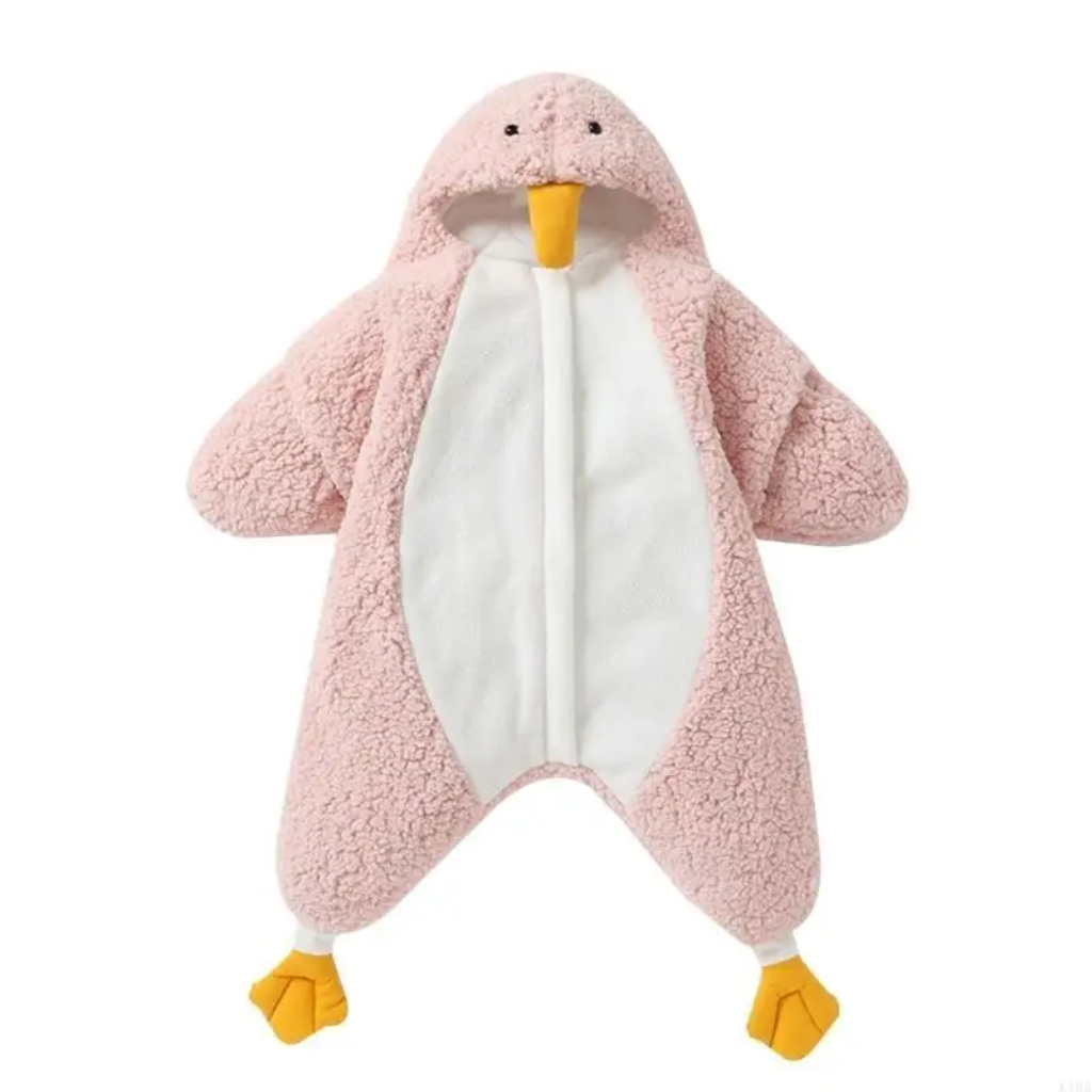 LittlePenguin – Miękki i ciepły – kombinezon-śpiworek dla niemowląt „Mały pingwin”