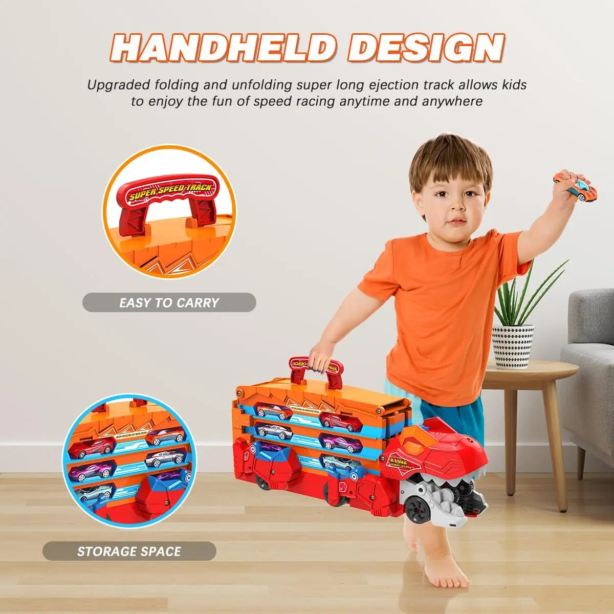 JurassicTruck™ – Wytrzymały i atrakcyjny – składany wózek transportowy Dino