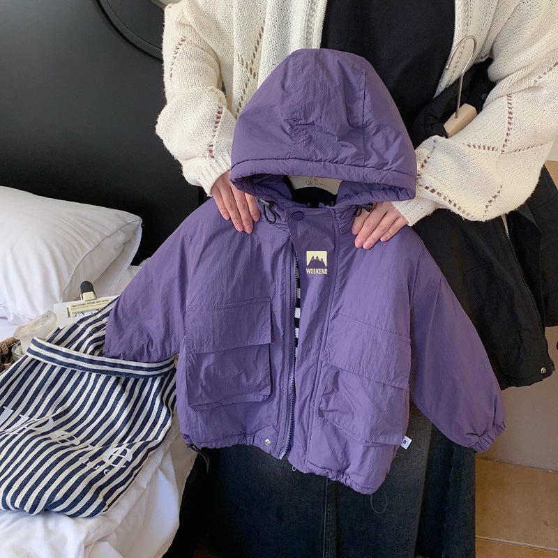 LiloWear – Wiatroodporna i wodoodporna – dziecięca kurtka wiatrochronna z kapturem