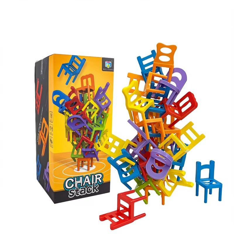Chair Stack™ - Interaktywna i stymulująca kreatywność - gra w układanie krzeseł