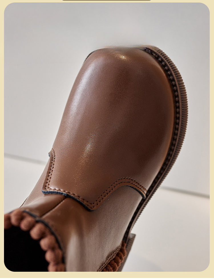 Mini Fashion – Komfort i styl – skórzane botki
