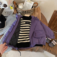 Thumbnail for LiloWear – Wiatroodporna i wodoodporna – dziecięca kurtka wiatrochronna z kapturem