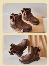 Thumbnail for Mini Fashion – Komfort i styl – skórzane botki