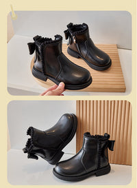 Thumbnail for Mini Fashion – Komfort i styl – skórzane botki