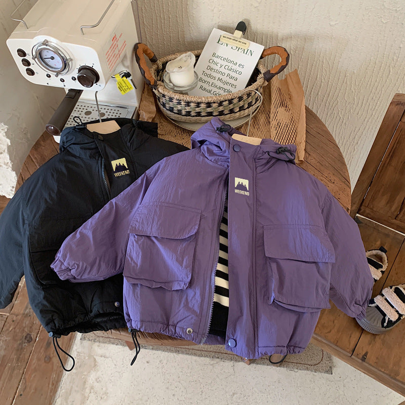 LiloWear – Wiatroodporna i wodoodporna – dziecięca kurtka wiatrochronna z kapturem