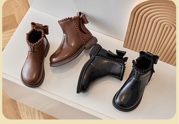 Mini Fashion – Komfort i styl – skórzane botki