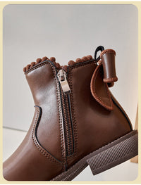 Thumbnail for Mini Fashion – Komfort i styl – skórzane botki