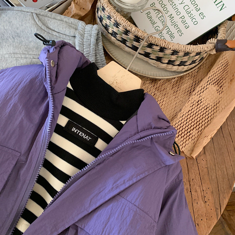 LiloWear – Wiatroodporna i wodoodporna – dziecięca kurtka wiatrochronna z kapturem