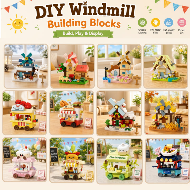 DIY Windmill Building Blocks – Kreatywne i wymagające – zestaw klocków