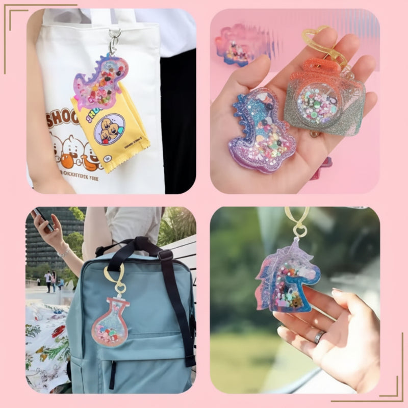 DIY Crystal Keychain Kit – Kreatywne i zabawne – zestaw do wykonania breloczka