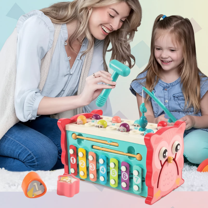 Montessori Hammering Toy – Motoryka i nauka – zestaw zabawowy 8 w 1