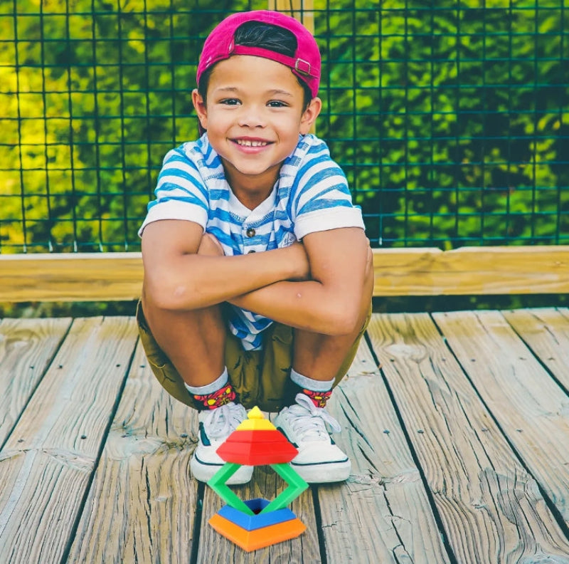 Pyramid Stacking Blocks – Motoryka i kreatywność – zestaw klocków do układania