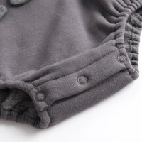Thumbnail for Mini Fashion – Weicher Fleece-Strampler mit Dino-Aufdruck
