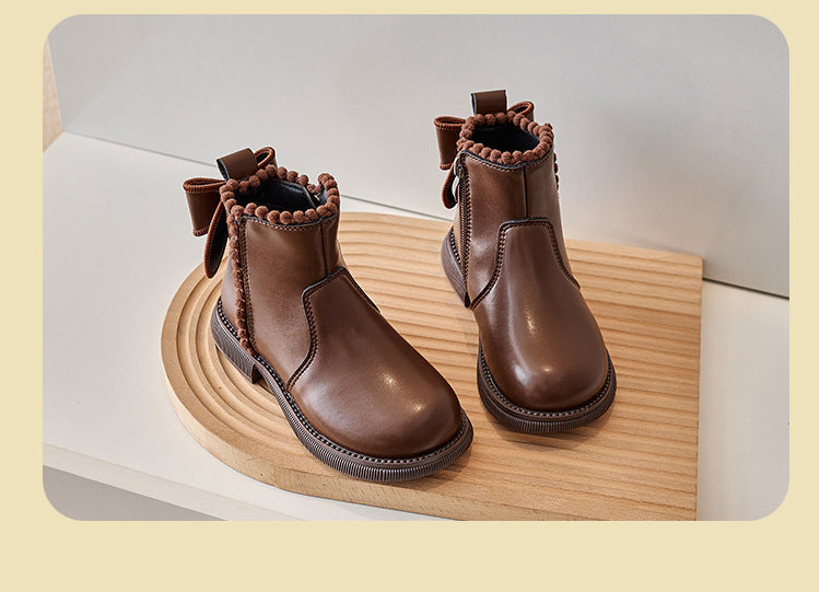 Mini Fashion – Komfort i styl – skórzane botki