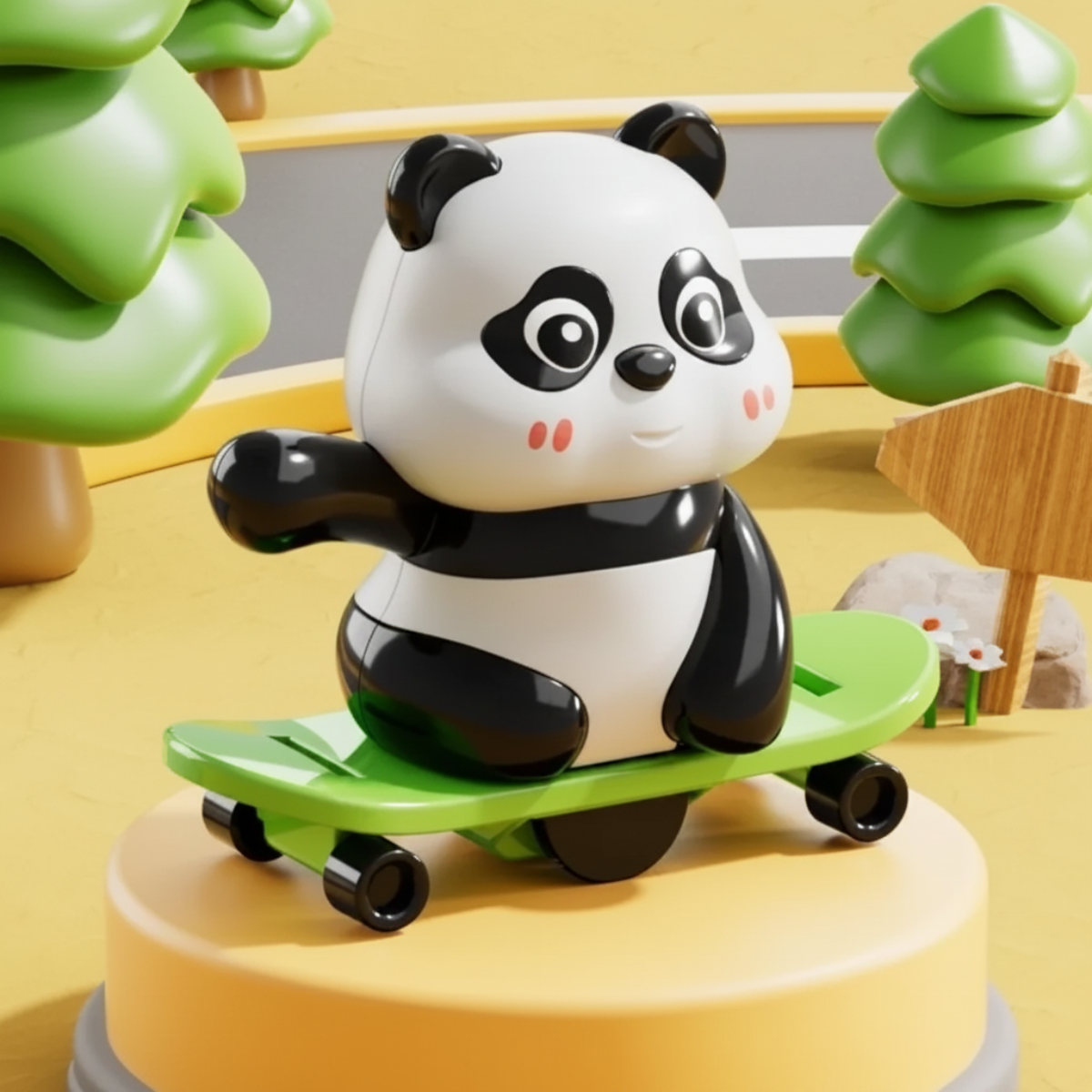 PandaPlay – Zabawna i aktywna – zabawka-panda z mechanizmem nakręcanym