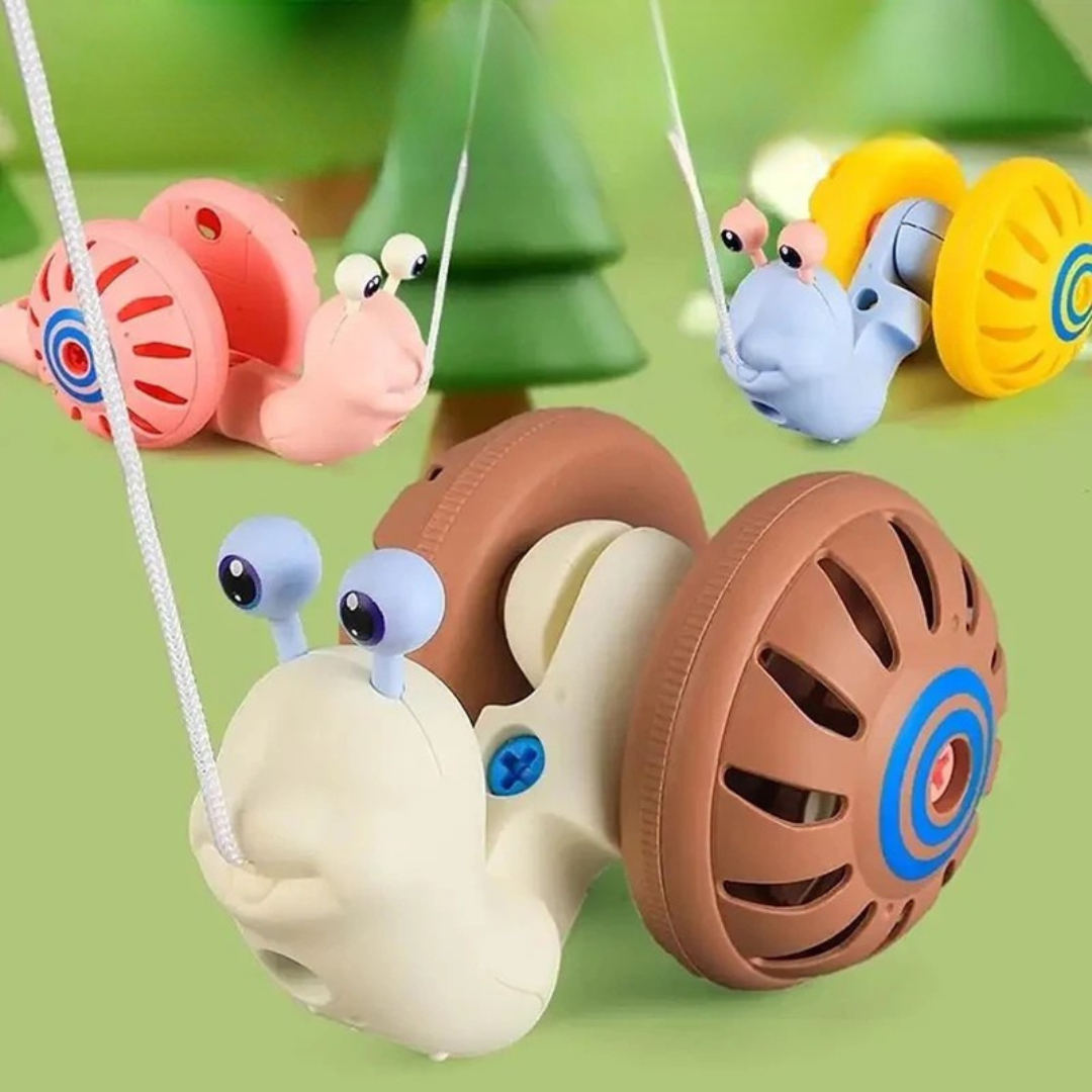 Snail Toy™ - Ślimak na kółkach - Zabawka Montessori