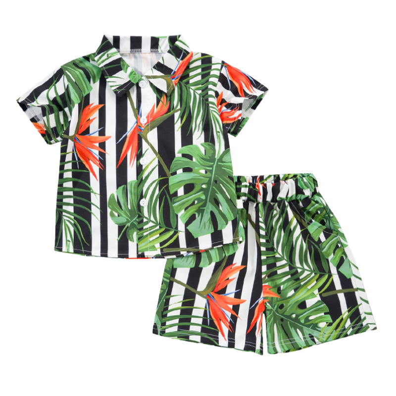 Mini Fashion™ - Świeżość i radość - Kwiatowy zestaw dla chłopców
