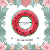 Thumbnail for SunSplash – Tropikalny i wygodny – tropikalny koło do pływania z motywem owoców