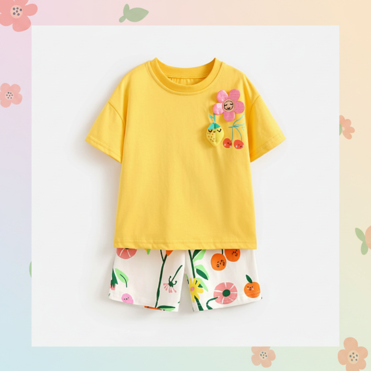 SunnyBloom – Zomer & Schattig – Dopasowany zestaw letni