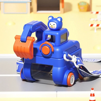 Thumbnail for TinyExcavators – Wyjątkowa i funkcjonalna – butelka na wodę w kształcie koparki z słomką