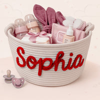 Thumbnail for CuddleBasket – Urocze i osobiste – spersonalizowany kosz na pieluchy