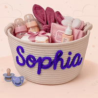 Thumbnail for CuddleBasket – Urocze i osobiste – spersonalizowany kosz na pieluchy