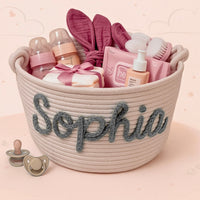 Thumbnail for CuddleBasket – Urocze i osobiste – spersonalizowany kosz na pieluchy