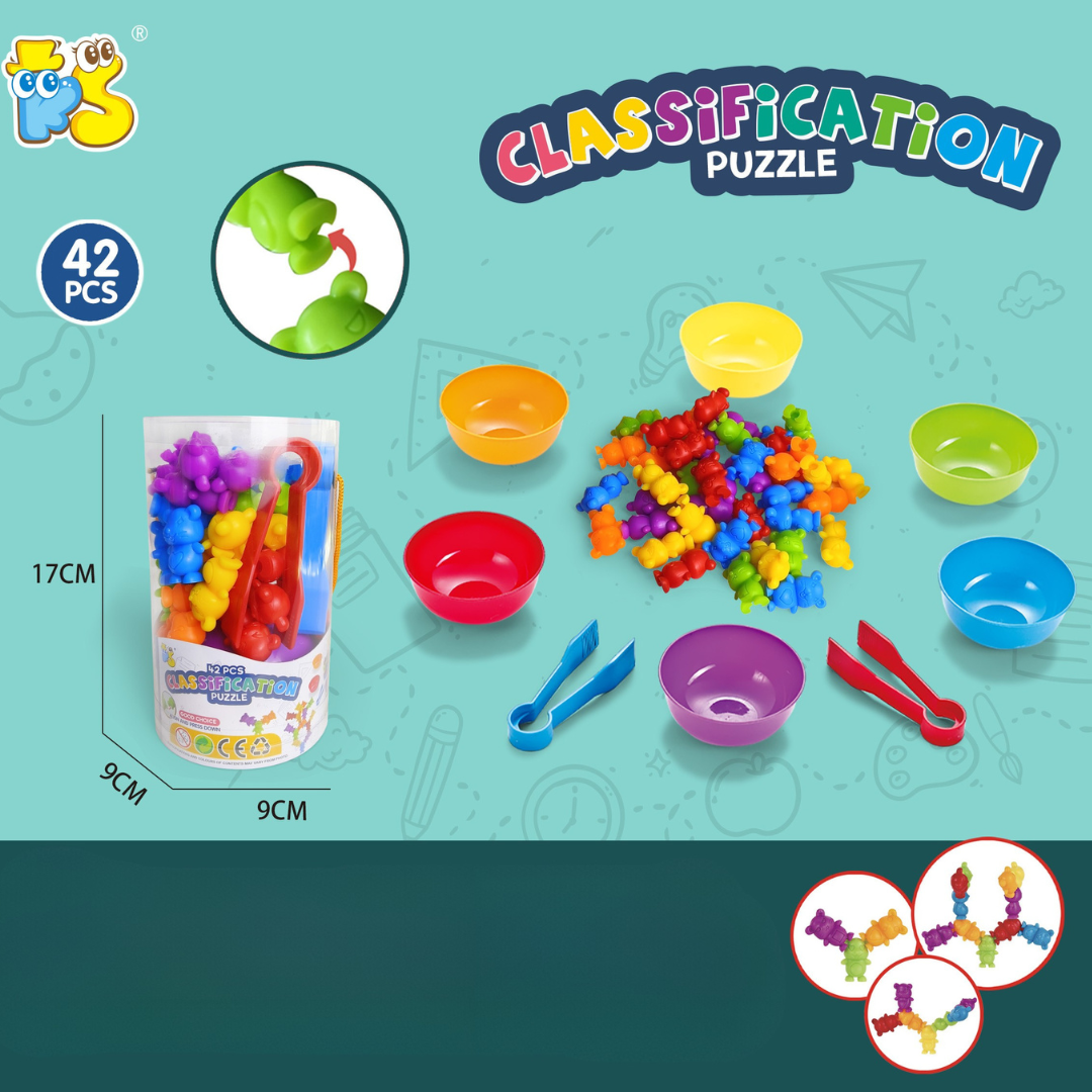 Rainbow Teddy Bears Toys™ - Edukacyjne i kreatywne - tęczowe misie do liczenia