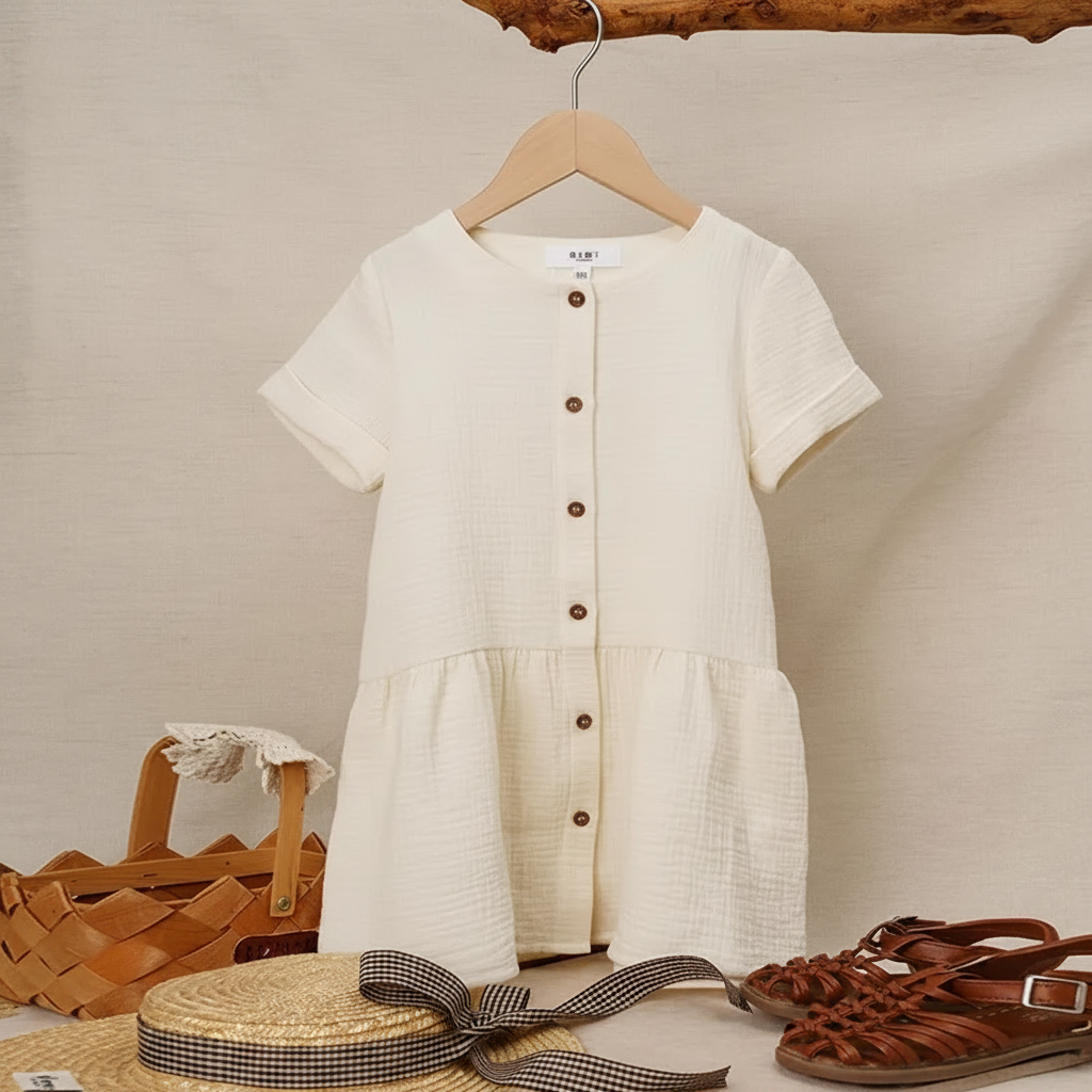 LunaDress – Elegancka i zwiewna – sukienka dziecięca o kroju w kształcie litery A