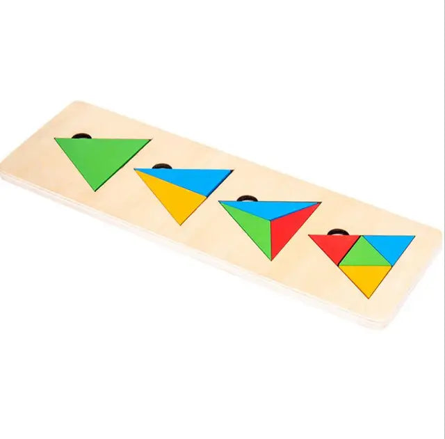 Woods™ - Geometryczne puzzle Montessori - Układanka dla maluchów