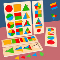 Thumbnail for Woods™ - Geometryczne puzzle Montessori - Układanka dla maluchów