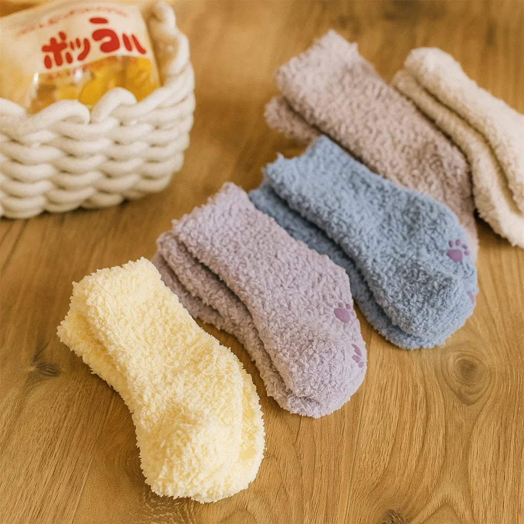 SnuggleBoo – Ciepłe i miękkie – polarowe skarpetki dla niemowląt