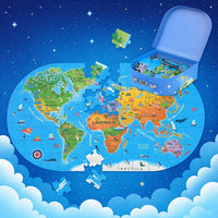 Thumbnail for GeoMap – Edukacyjne i zabawne – puzzle podłogowe z mapą świata