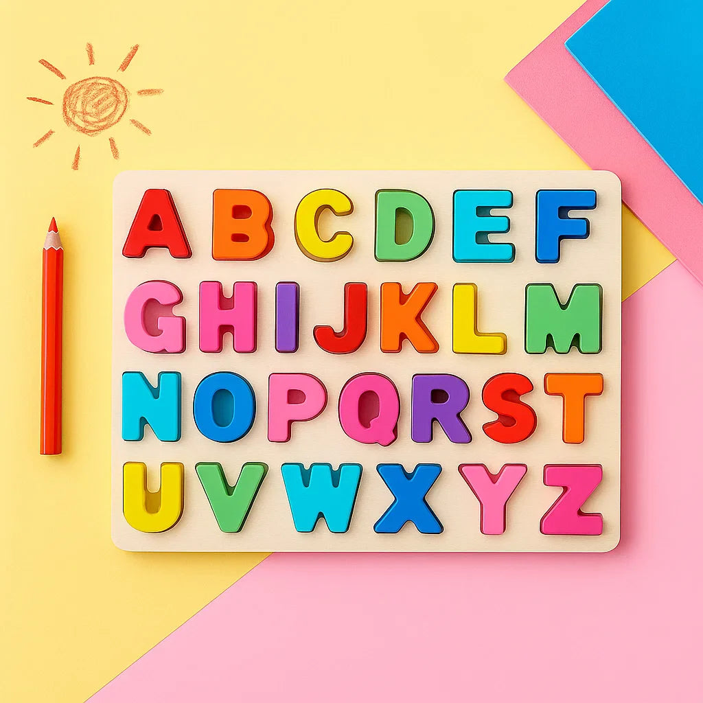 AlphaBlocks – Drewniane i edukacyjne – puzzle z literami 3D