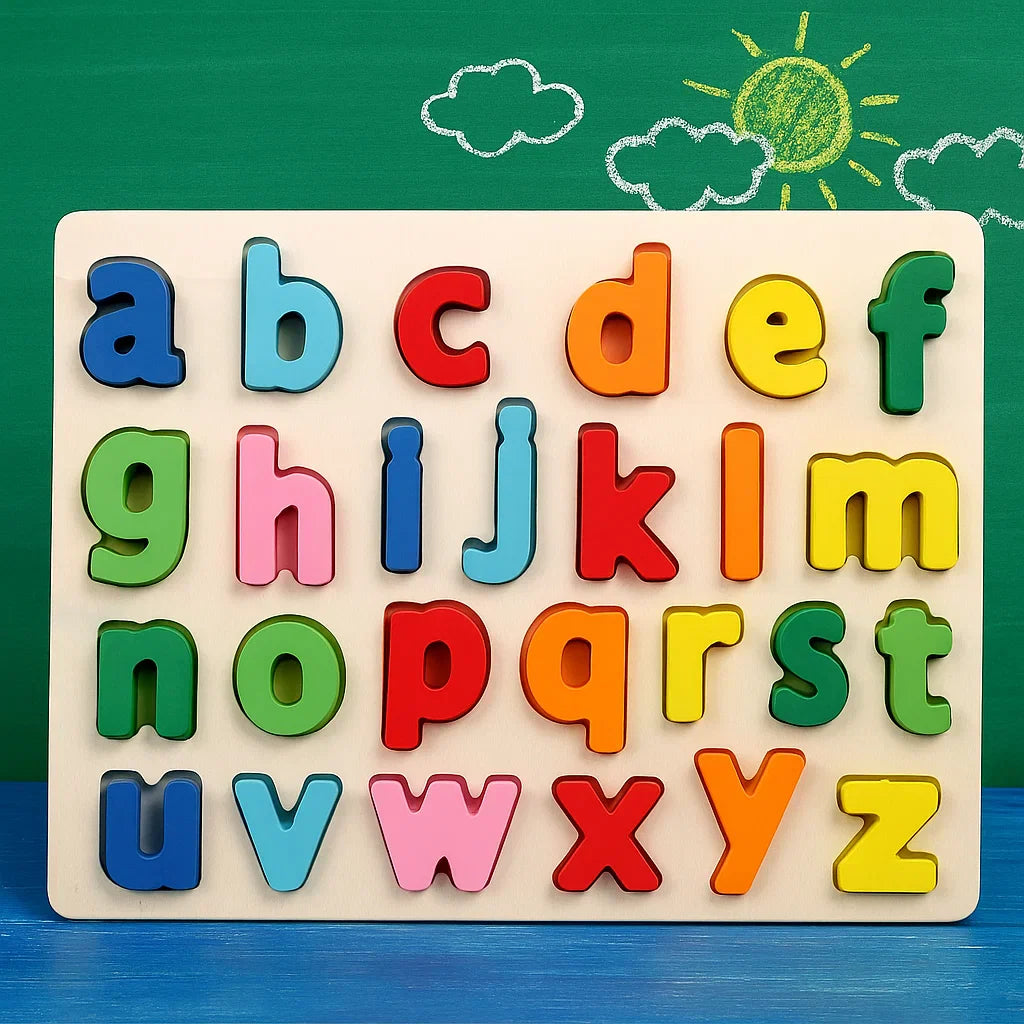 AlphaBlocks – Drewniane i edukacyjne – puzzle z literami 3D