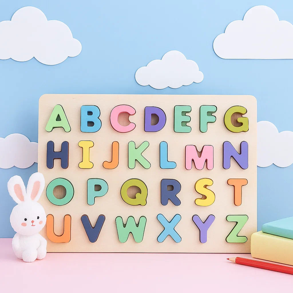 AlphaBlocks – Drewniane i edukacyjne – puzzle z literami 3D