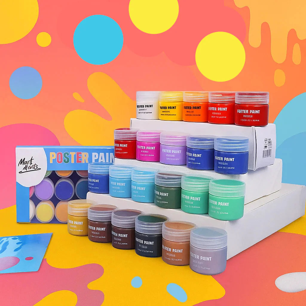 PaintJoy – Kolorowy i kreatywny – zestaw farb do malowania palcami i gwaszy