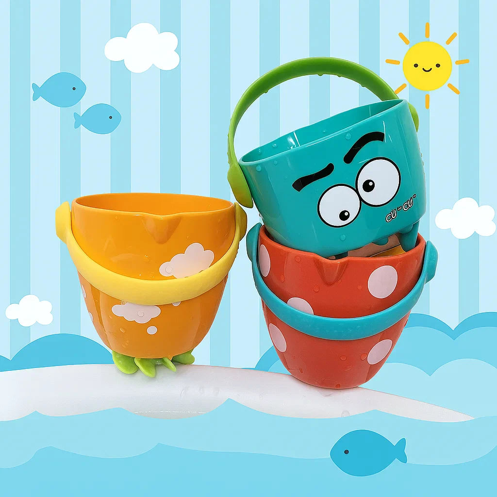 BathCups – Praktyczne i zabawne – kubki do nalewania Zabawki do kąpieli