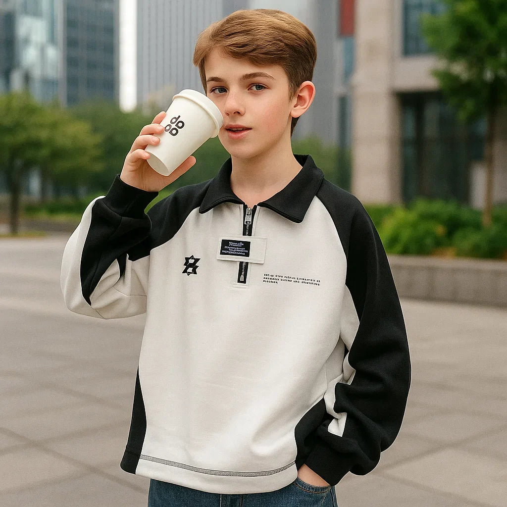 MiniFashion – Zabawny i klasyczny – bawełniany sweter