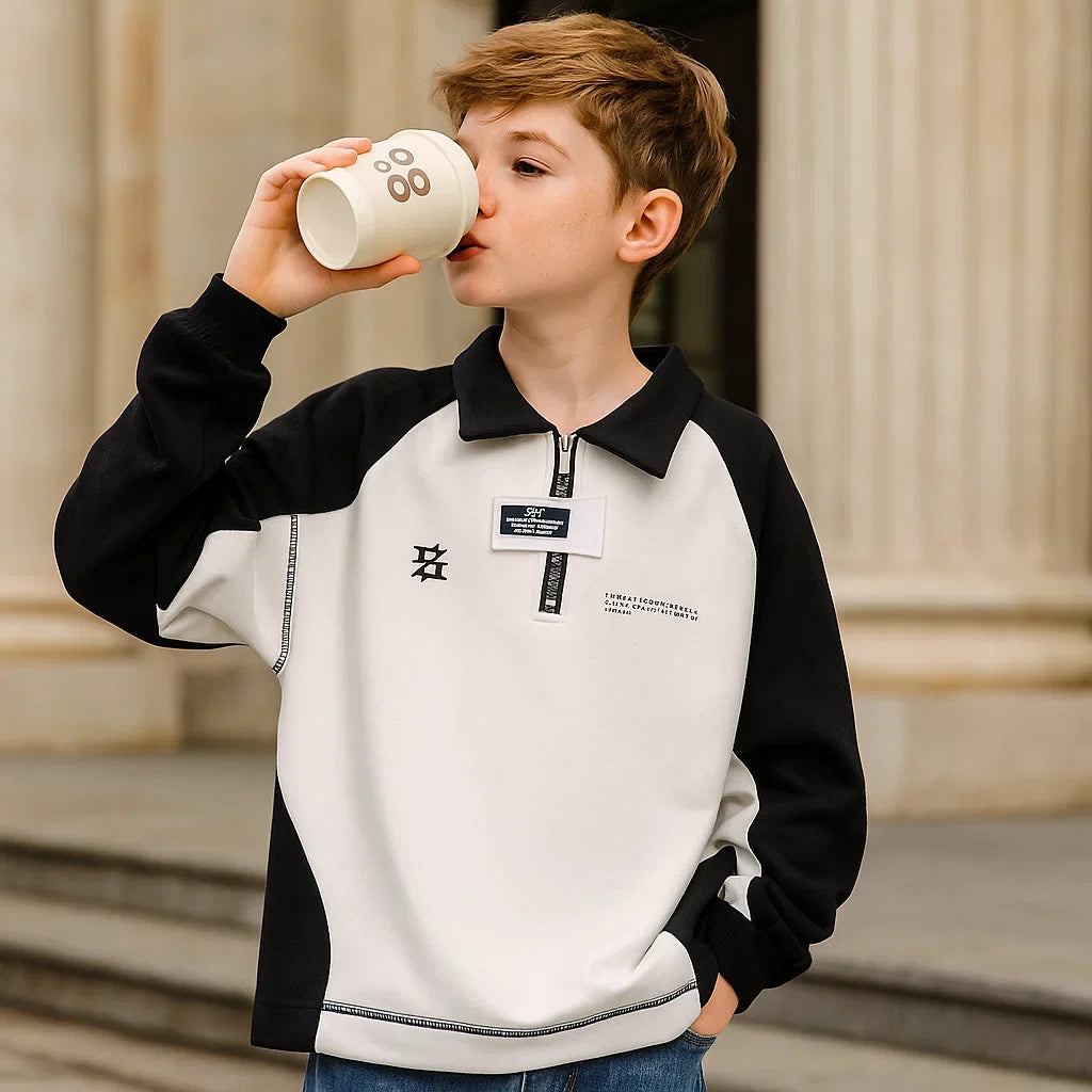 MiniFashion – Zabawny i klasyczny – bawełniany sweter